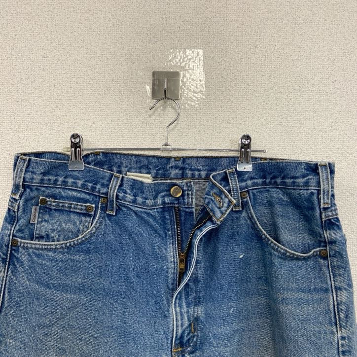 Carhartt　カーハート　デニムパンツ　ジッパーフライ　レザーパッチ　インディゴ　W38