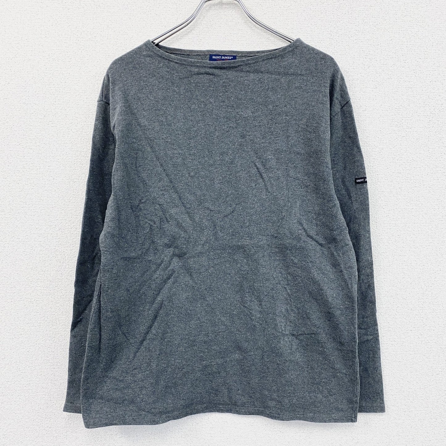SAINT JAMES　セントジェームス　バスクシャツ　長袖Tシャツ/ロンT　灰色　グレー　44サイズ