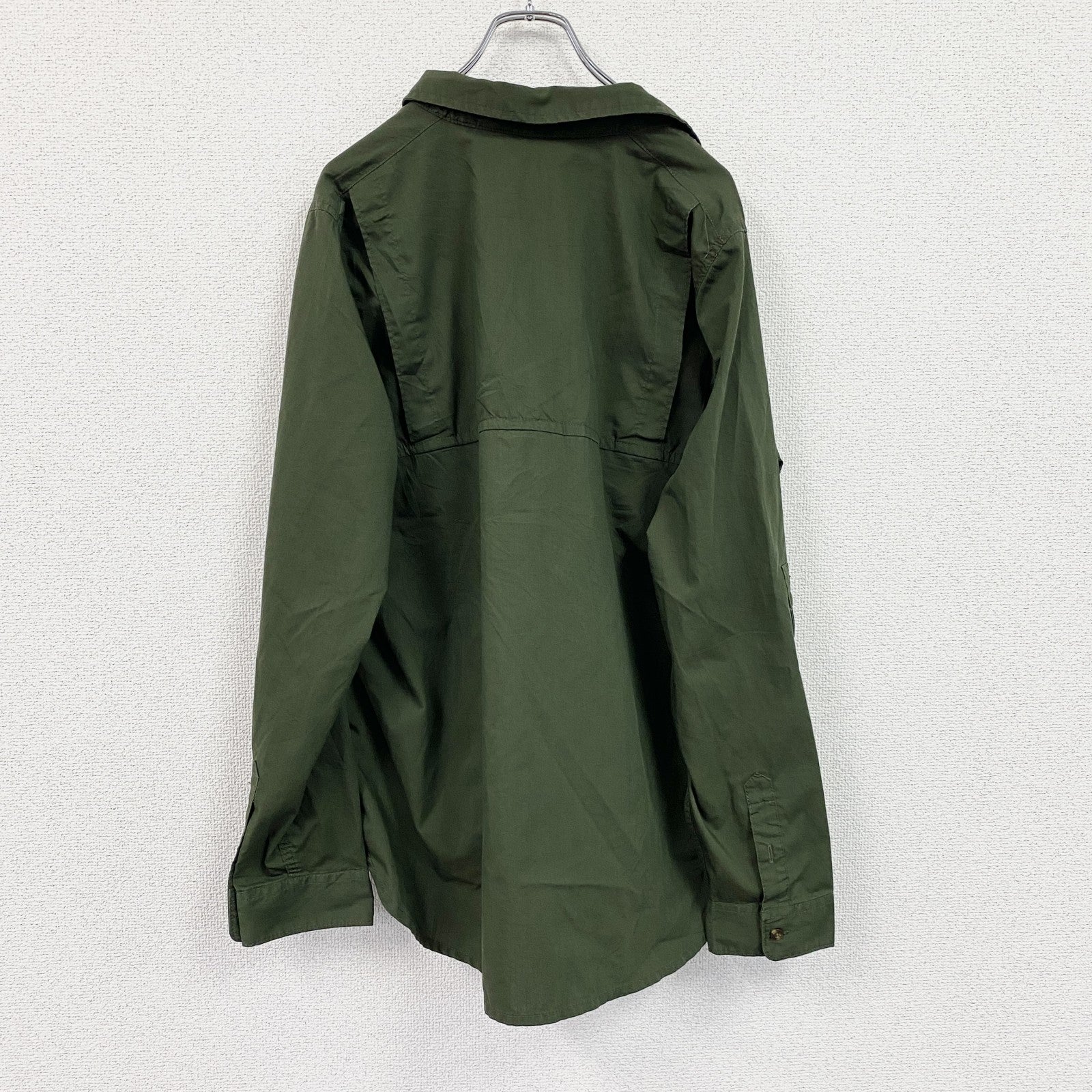 Carhartt　カーハート　長袖ワークシャツ　ダブルポケット　マチ付　緑　グリーン　XLサイズ