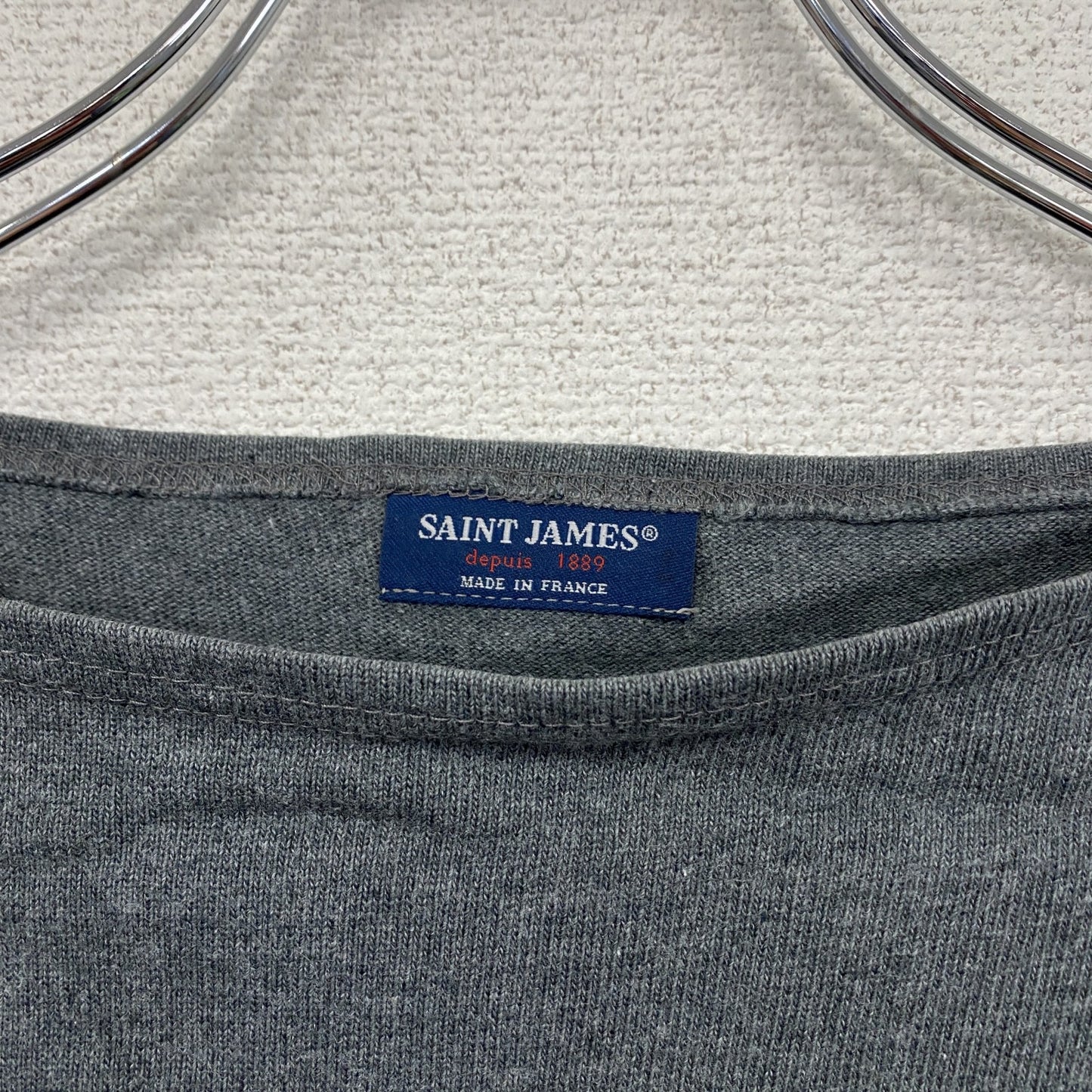 SAINT JAMES　セントジェームス　バスクシャツ　長袖Tシャツ/ロンT　灰色　グレー　44サイズ