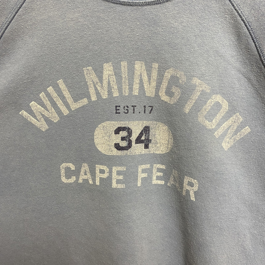 古着 used　WIL MINGTON　長袖クルーネックスウェット　トレーナー　ラグラン　水色　オーバーサイズ　XLサイズ