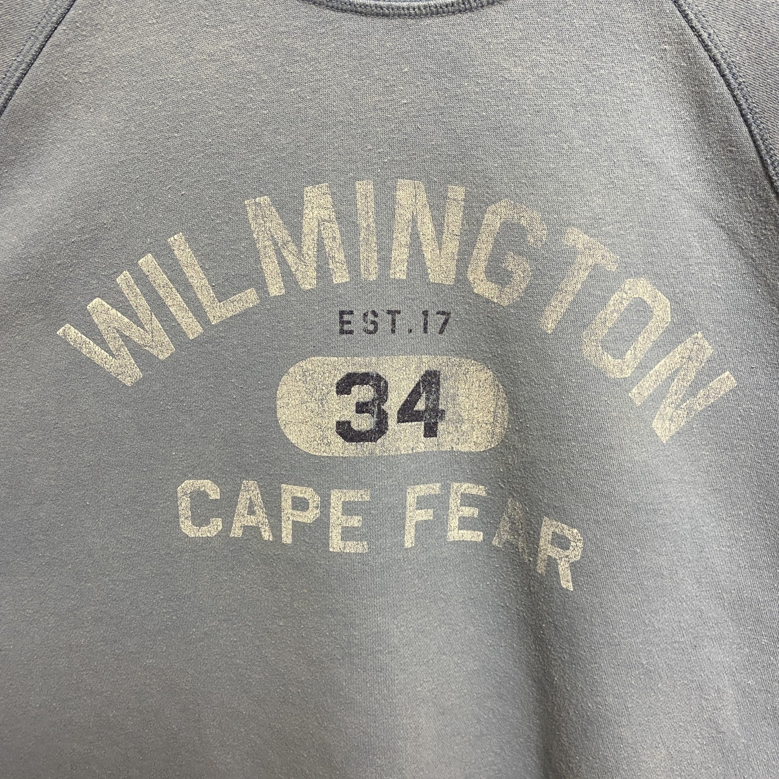古着 used　WIL MINGTON　長袖クルーネックスウェット　トレーナー　ラグラン　水色　オーバーサイズ　XLサイズ