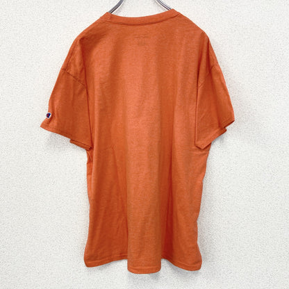 古着　used　champion　チャンピオン　半袖プリントTシャツ　フィラデルフィア フライヤーズ　ホッケー　オレンジ　Lサイズ