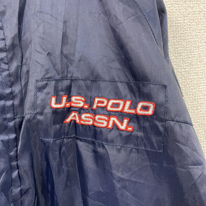 U.S.POLO ASSN.　ユーエスポロアッスン　フルジップジャケット　比翼仕立て　紺　ネイビー　Lサイズ