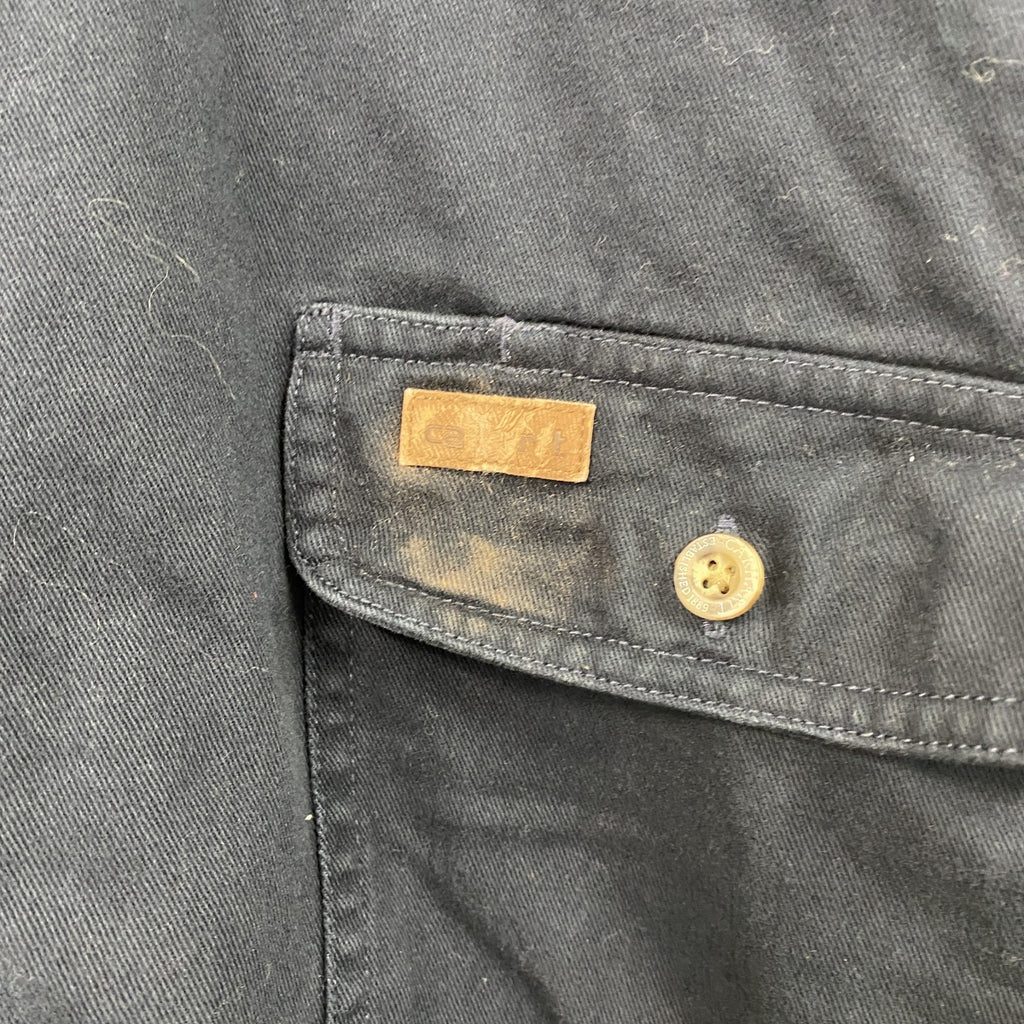 Carhartt　カーハート　長袖ボタンダウンシャツ　ダブルポケットシャツ　紺　ネイビー　XLサイズ