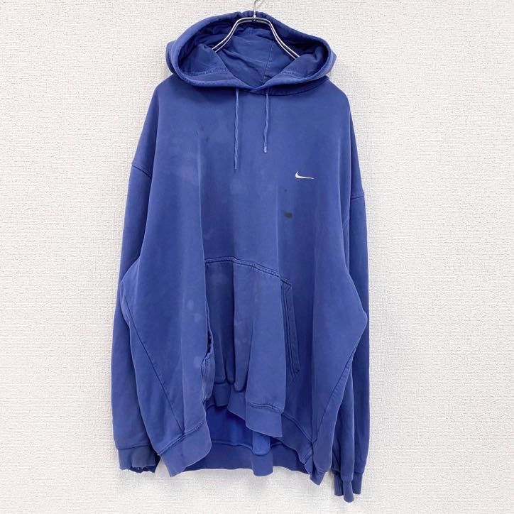 00s　NIKE　ナイキ　スウェットパーカー/フーディ　ヴィンテージ　青　ブルー　XXLサイズ