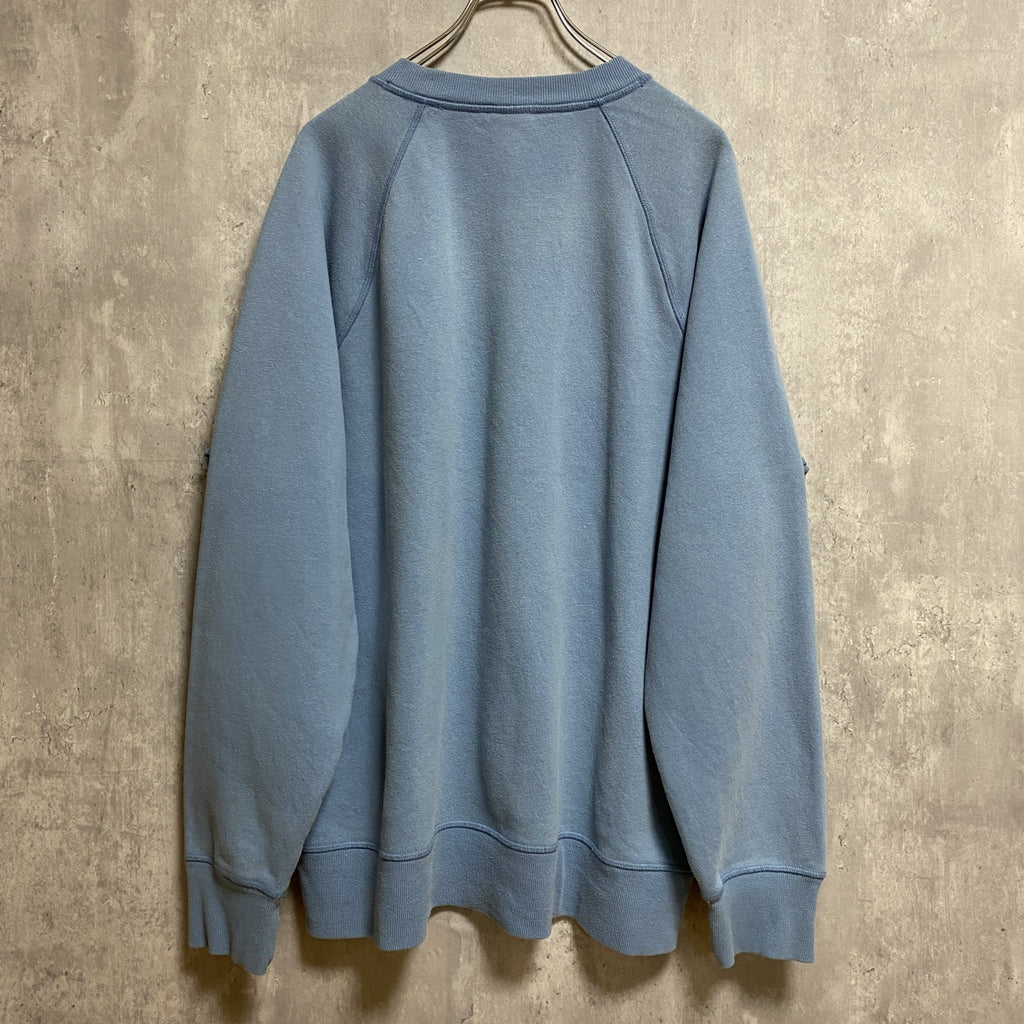 古着 used　WIL MINGTON　長袖クルーネックスウェット　トレーナー　ラグラン　水色　オーバーサイズ　XLサイズ