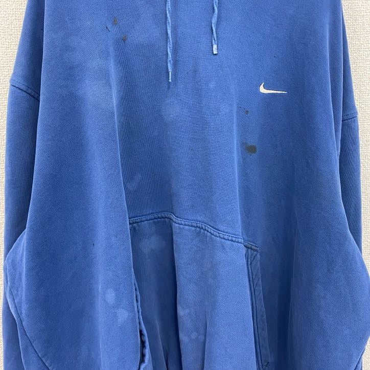 00s　NIKE　ナイキ　スウェットパーカー/フーディ　ヴィンテージ　青　ブルー　XXLサイズ