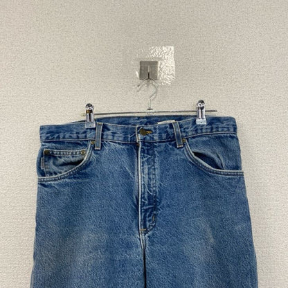 Carhartt　カーハート　デニムパンツ　ジッパーフライ　レザーパッチ　インディゴ　W34