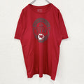 古着　used　PRO LINE　半袖プリントTシャツ　NFL　カンザスシティ チーフス　アメフト　KC　赤　XLサイズ