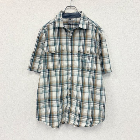 Carhartt　カーハート　半袖チェックシャツ　ラウンドシャツ　マルチカラー　Lサイズ