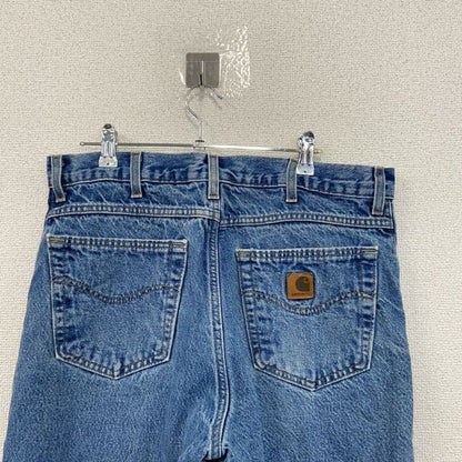 Carhartt　カーハート　デニムパンツ　ジッパーフライ　レザーパッチ　インディゴ　W34
