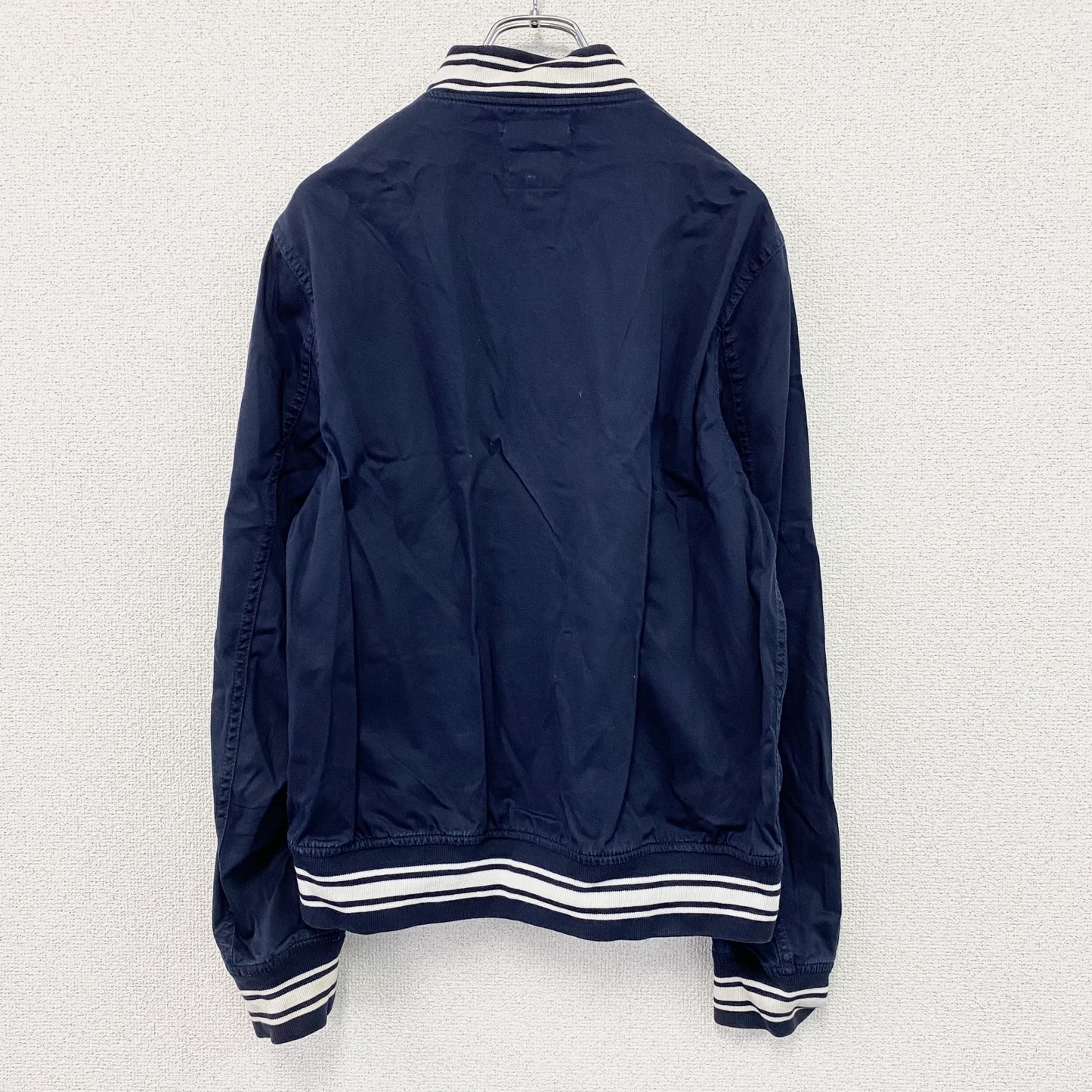 J.CREW　ジェイクルー　コットンブルゾン/ボンバージャケット　紺　ネイビー　Sサイズ　
