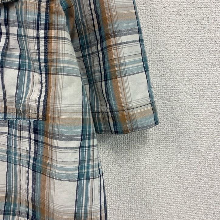 Carhartt　カーハート　半袖チェックシャツ　ラウンドシャツ　マルチカラー　Lサイズ
