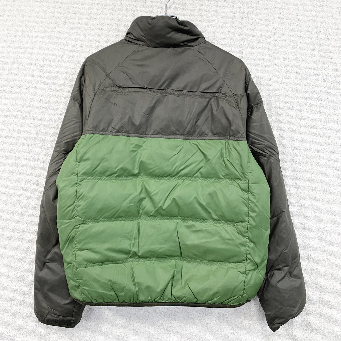 UNIQLO　ユニクロ　ダウンジャケット　ダウン90%　緑　グリーン　灰色　グレー　XLサイズ