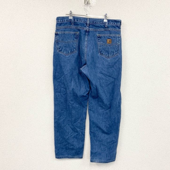 Carhartt　カーハート　デニムパンツ　ジッパーフライ　レザーパッチ　インディゴ　W38