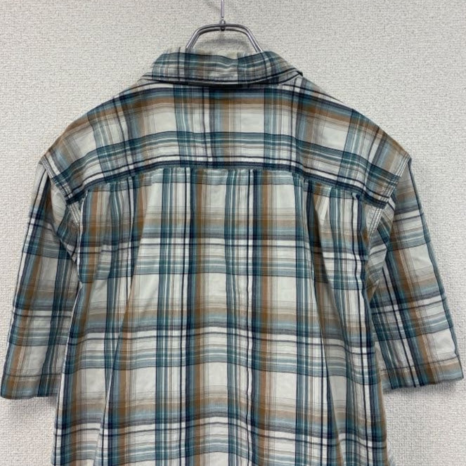 Carhartt　カーハート　半袖チェックシャツ　ラウンドシャツ　マルチカラー　Lサイズ