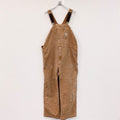 Carhartt　カーハート　オーバーオール/つなぎ　ブラウンダック　ダック地　ダブルニー　キャメル　W44