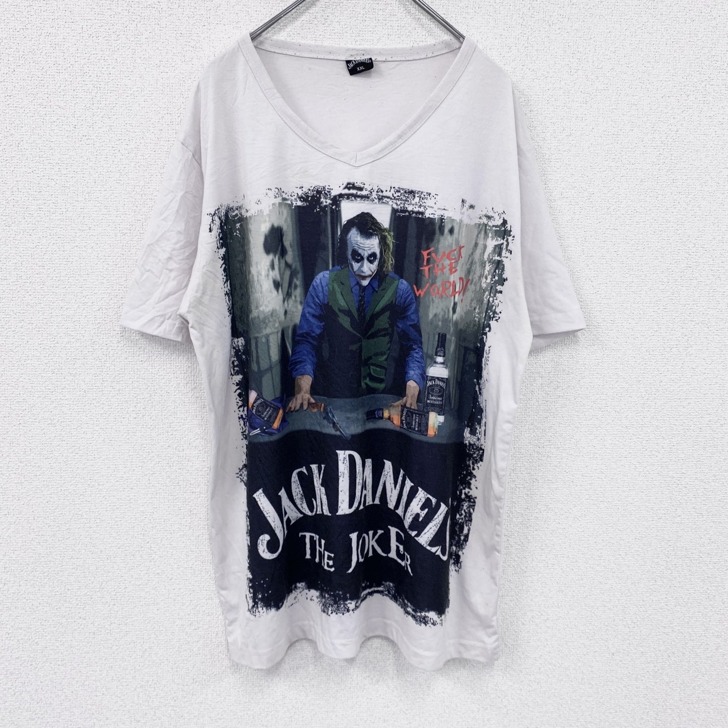 JACK DANIELS　JOKER　ジョーカー　半袖プリントTシャツ　白　ホワイト　2XLサイズ