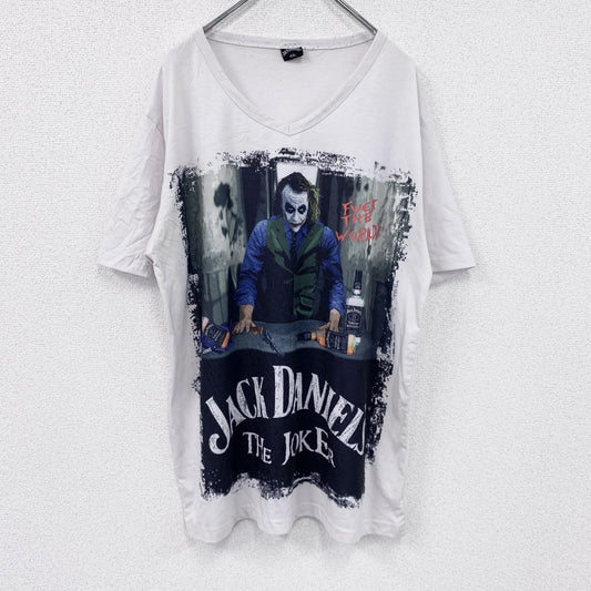 JACK DANIELS　JOKER　ジョーカー　半袖プリントTシャツ　白　ホワイト　2XLサイズ