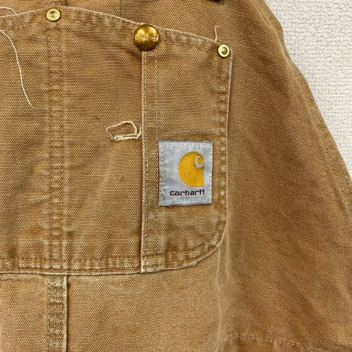 Carhartt　カーハート　オーバーオール/つなぎ　ブラウンダック　ダック地　ダブルニー　キャメル　W44