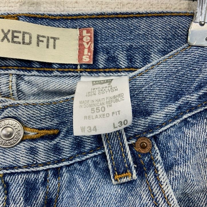 Levi’s　リーバイス　550　デニムパンツ　ジッパーフライ　インディゴ　W34