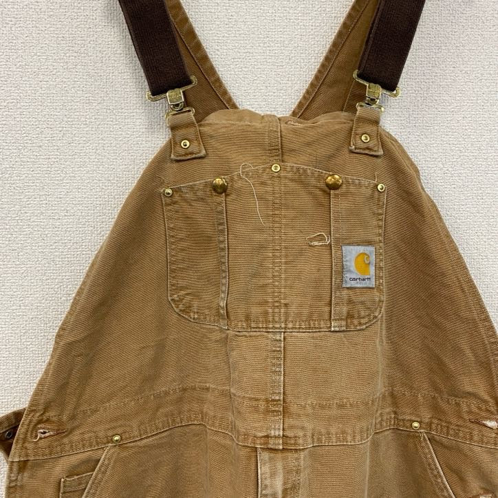 Carhartt　カーハート　オーバーオール/つなぎ　ブラウンダック　ダック地　ダブルニー　キャメル　W44