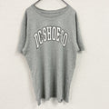DC SHOES　ディーシーシューズ　半袖プリントTシャツ　アーチプリント　デカロゴ　灰色　グレー　Lサイズ