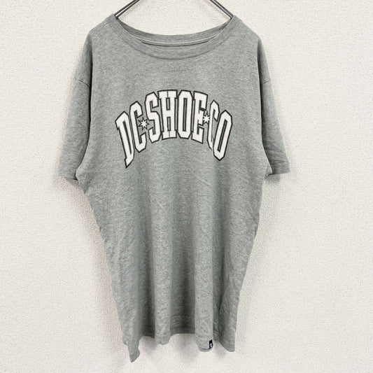 DC SHOE　ディーシー　半袖プリントTシャツ　灰色　グレー　Lサイズ