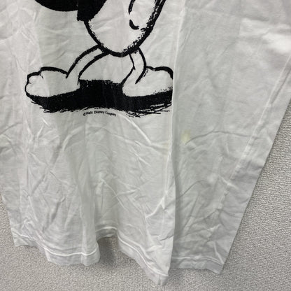 Disney　ディズニー　Mickey Family　ドナルドダック　半袖プリントTシャツ　シングルステッチ　白　ホワイト　グレー