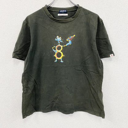00s　OLD UNIQLO　オールドユニクロ　Robot Megastore　半袖Tシャツ　ダークグリーン　Lサイズ