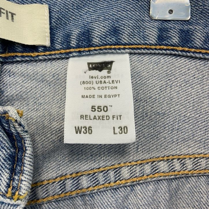 Levi’s　リーバイス　550　デニムパンツ　ジッパーフライ　インディゴ　W36