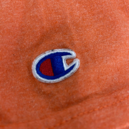 古着　used　champion　チャンピオン　半袖プリントTシャツ　フィラデルフィア フライヤーズ　ホッケー　オレンジ　Lサイズ