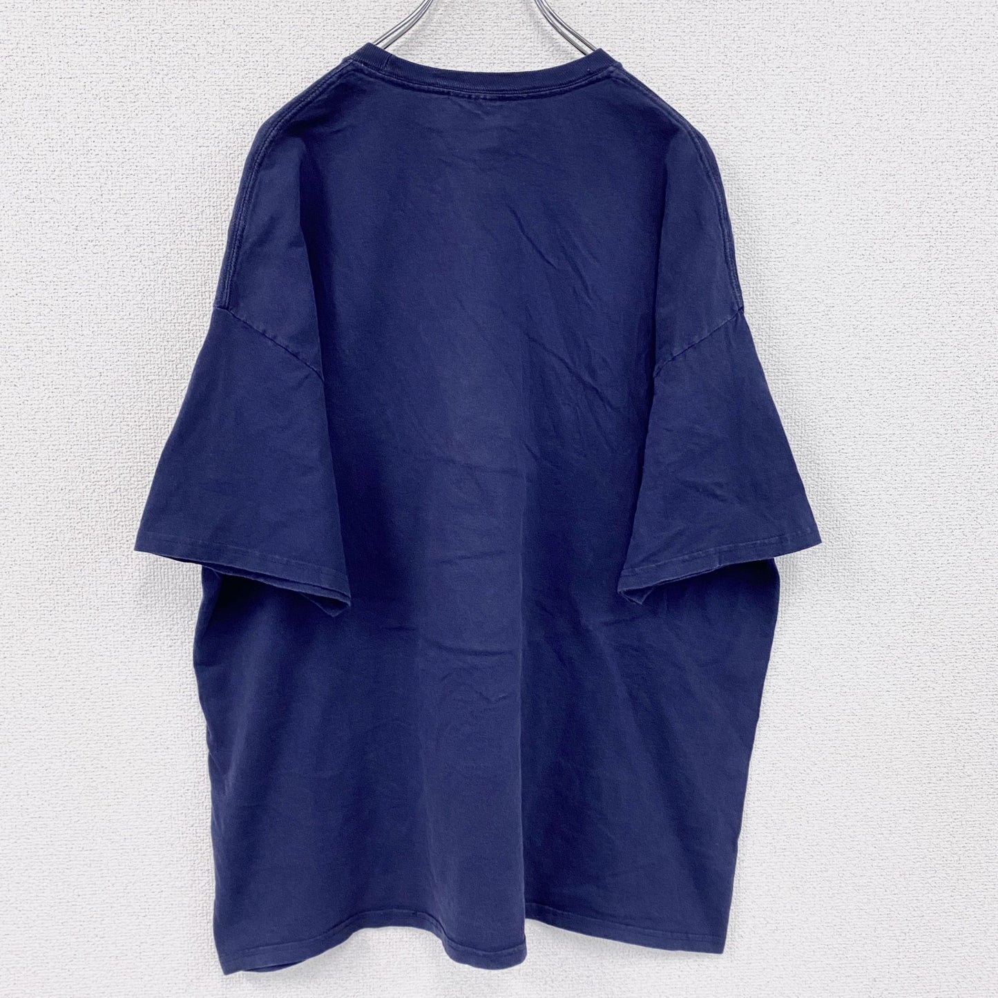 ～00s　Hanes　ヘインズ　半袖プリントTシャツ　ヴィンテージ　紺　ネイビー　2XLサイズ