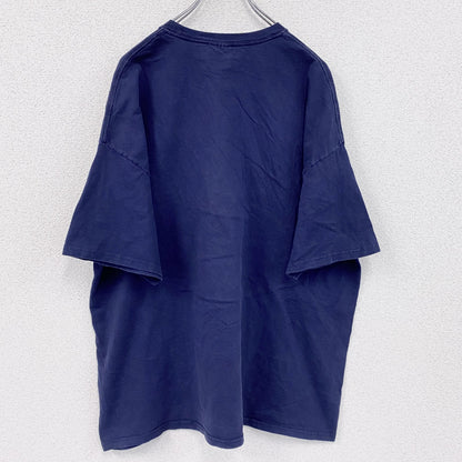 ～00s　Hanes　ヘインズ　半袖プリントTシャツ　ヴィンテージ　紺　ネイビー　2XLサイズ
