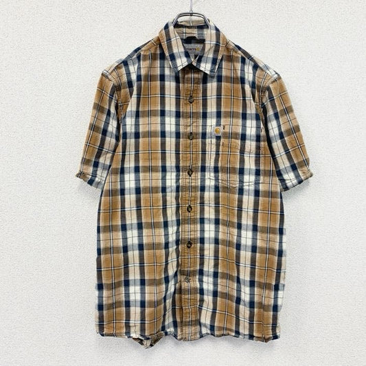 Carhartt　カーハート　半袖チェックシャツ　ラウンドシャツ　マルチカラー　Sサイズ