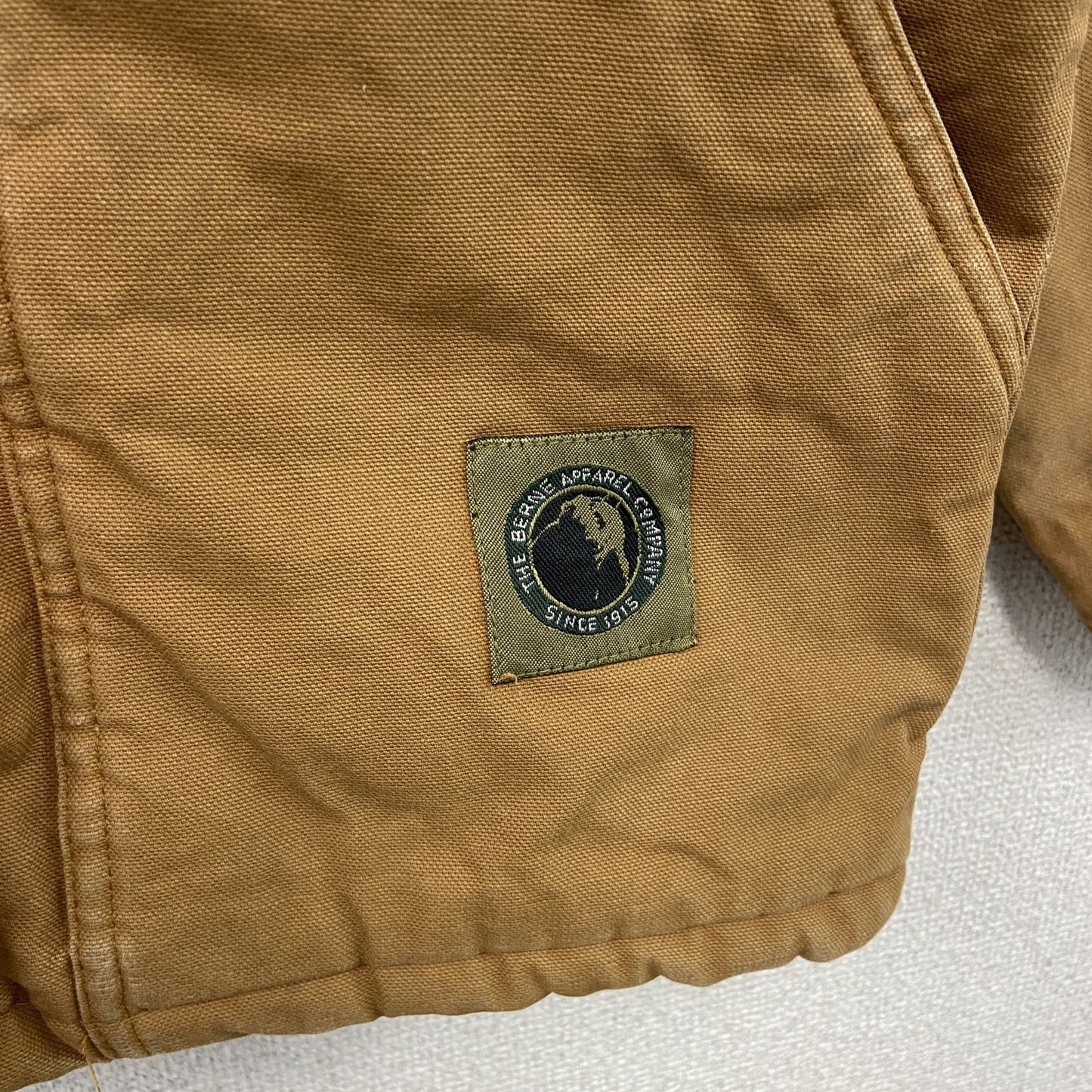 90s～　Berne Apparel　ダックジャケット　ワークジャケット　コーデュロイカラー　ヴィンテージ　茶色　ブラウン