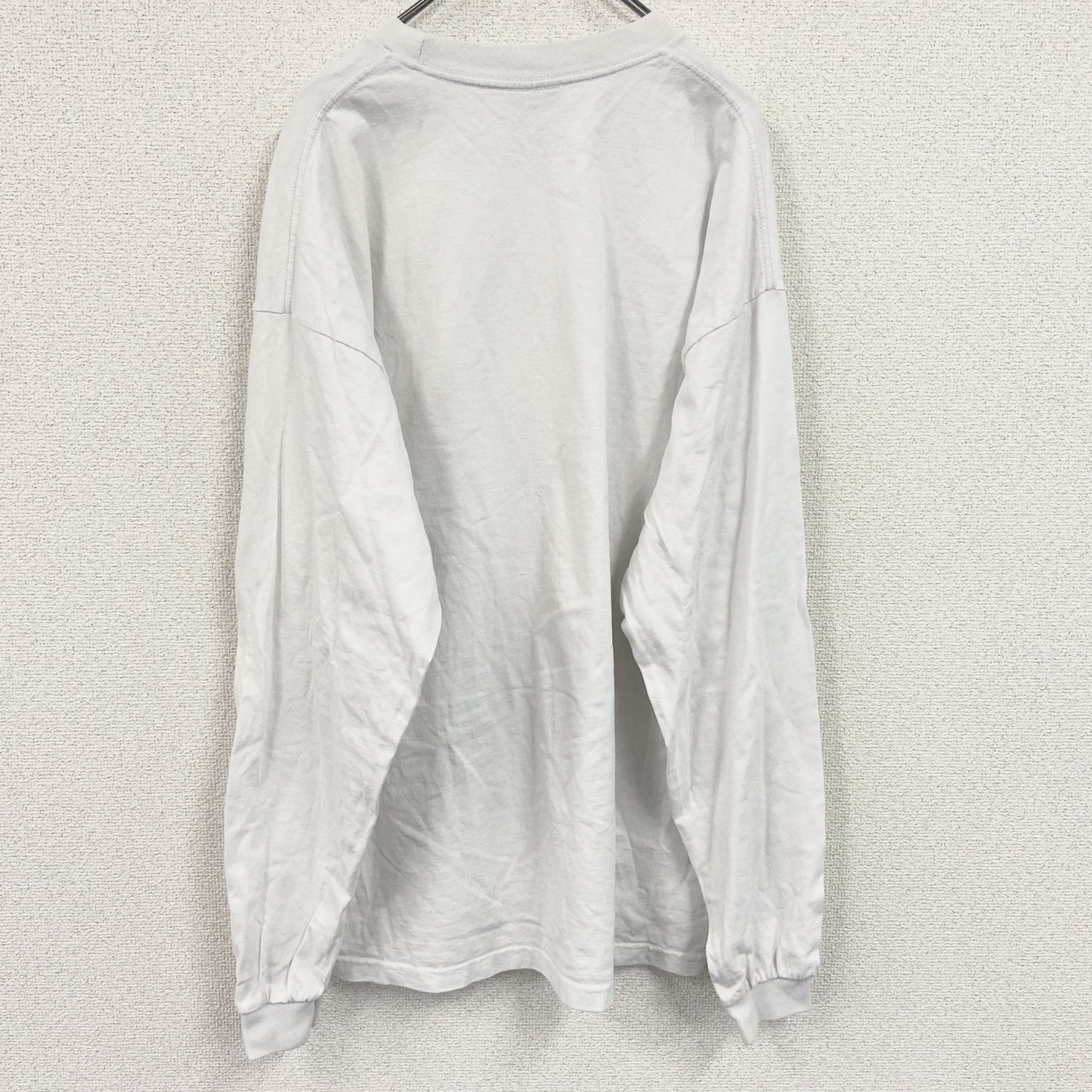 PRO CLUB　プロクラブ　長袖Tシャツ/ロンT　無地　白　ホワイト　2XLサイズ