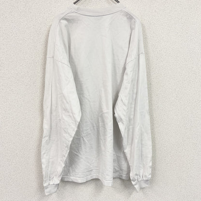 PRO CLUB　プロクラブ　長袖Tシャツ/ロンT　無地　白　ホワイト　2XLサイズ