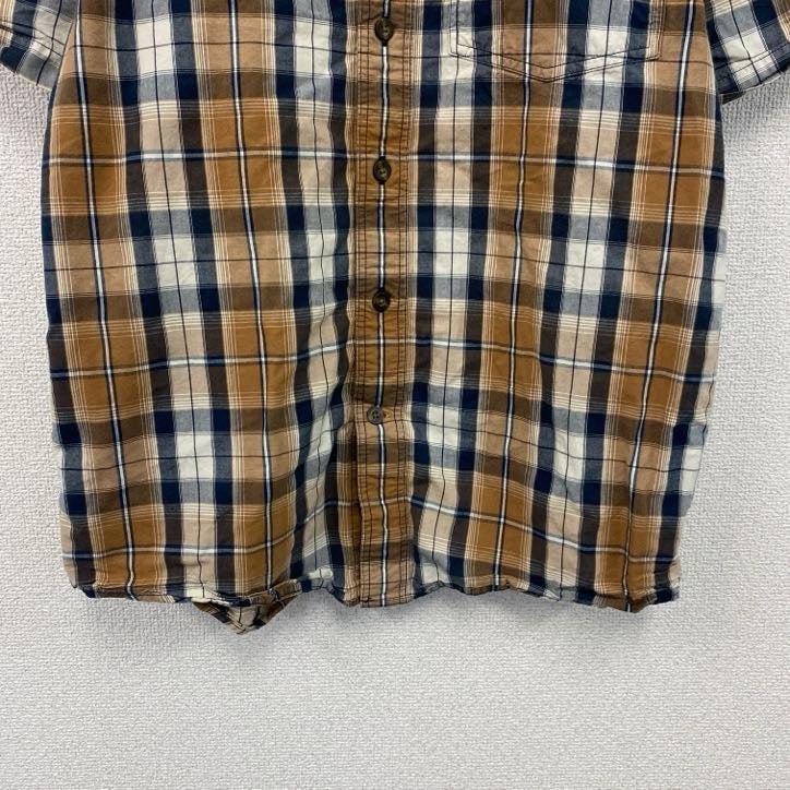 Carhartt　カーハート　半袖チェックシャツ　ラウンドシャツ　マルチカラー　Sサイズ