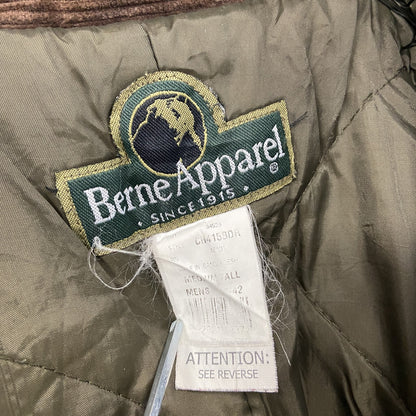 90s～　Berne Apparel　ダックジャケット　ワークジャケット　コーデュロイカラー　ヴィンテージ　茶色　ブラウン