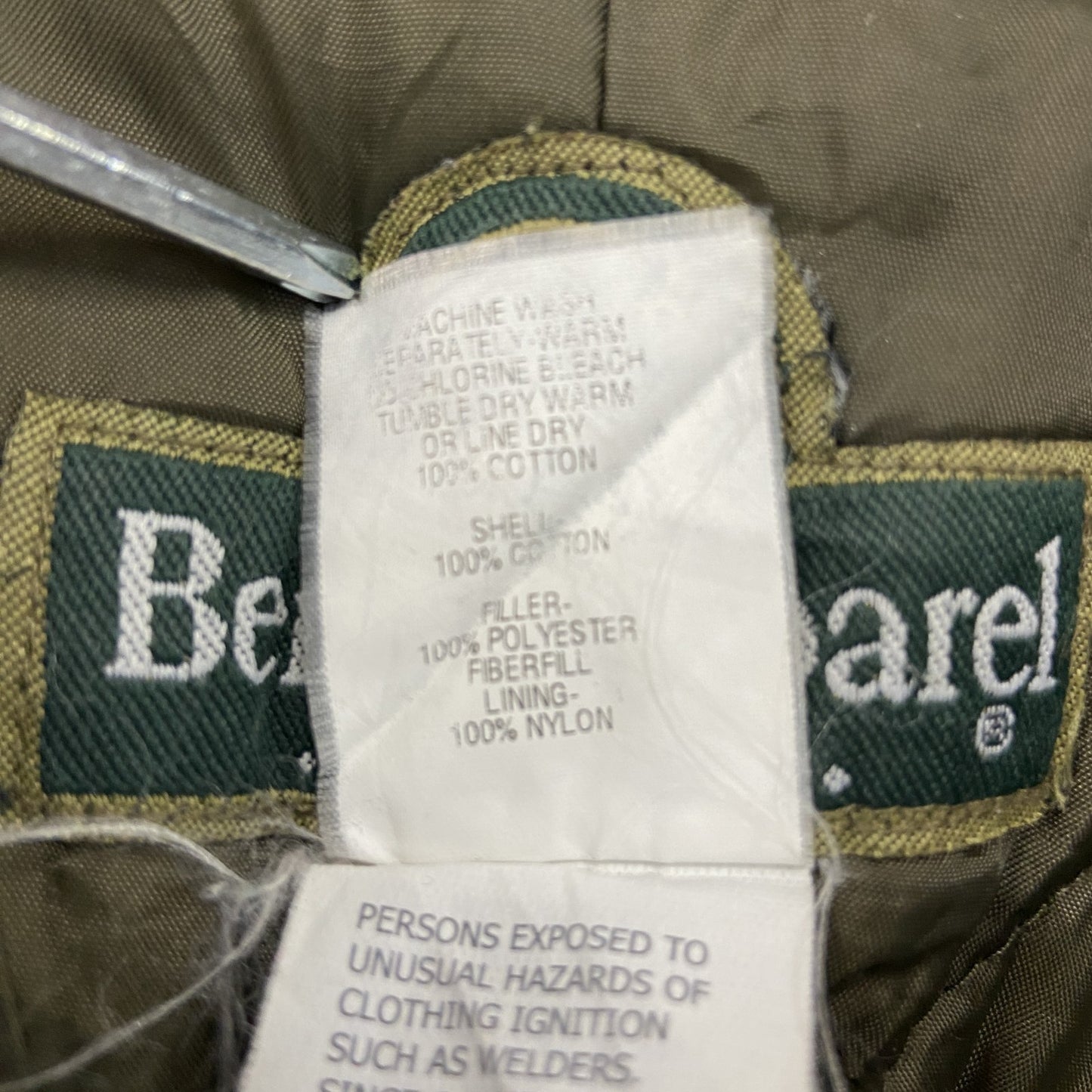 90s～　Berne Apparel　ダックジャケット　ワークジャケット　コーデュロイカラー　ヴィンテージ　茶色　ブラウン