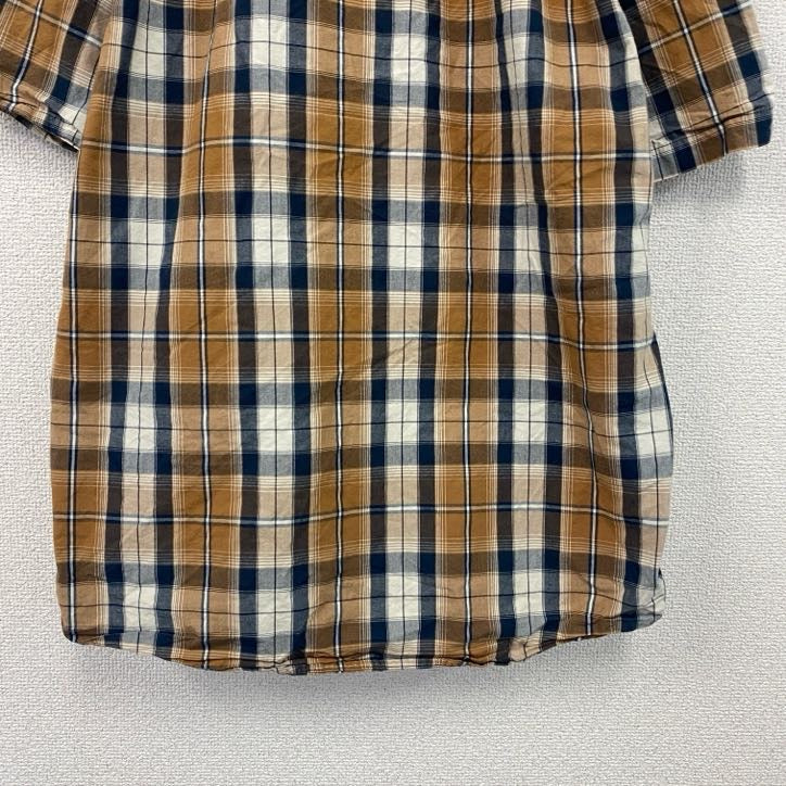 Carhartt　カーハート　半袖チェックシャツ　ラウンドシャツ　マルチカラー　Sサイズ