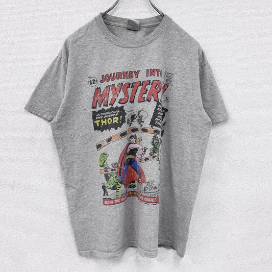 MARVEL COMICS　半袖プリントTシャツ　Journey into Mystery　DCコミックス　灰色　グレー　Mサイズ