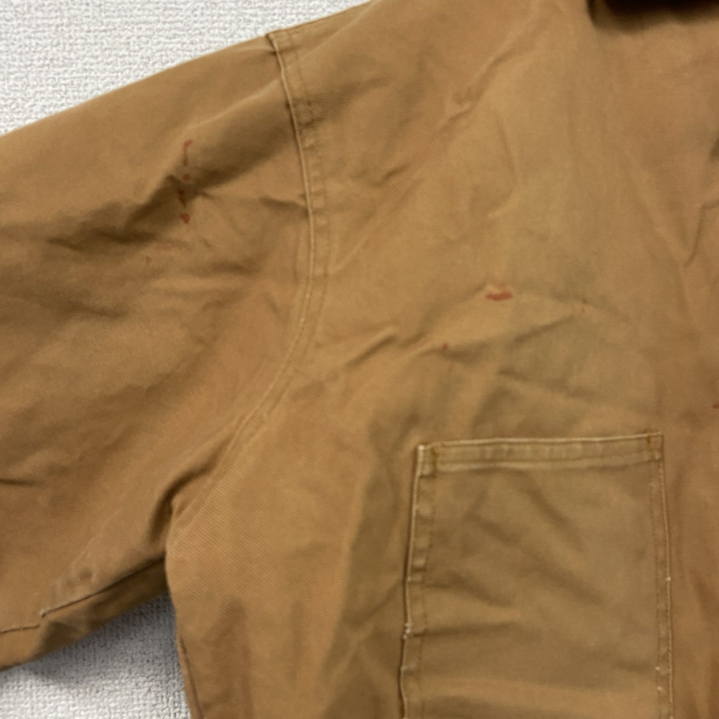 90s～　Berne Apparel　ダックジャケット　ワークジャケット　コーデュロイカラー　ヴィンテージ　茶色　ブラウン