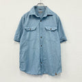 Carhartt　カーハート　半袖シャンブレーシャツ　ボタンダウンシャツ　水色　ライトブルー　Mサイズ