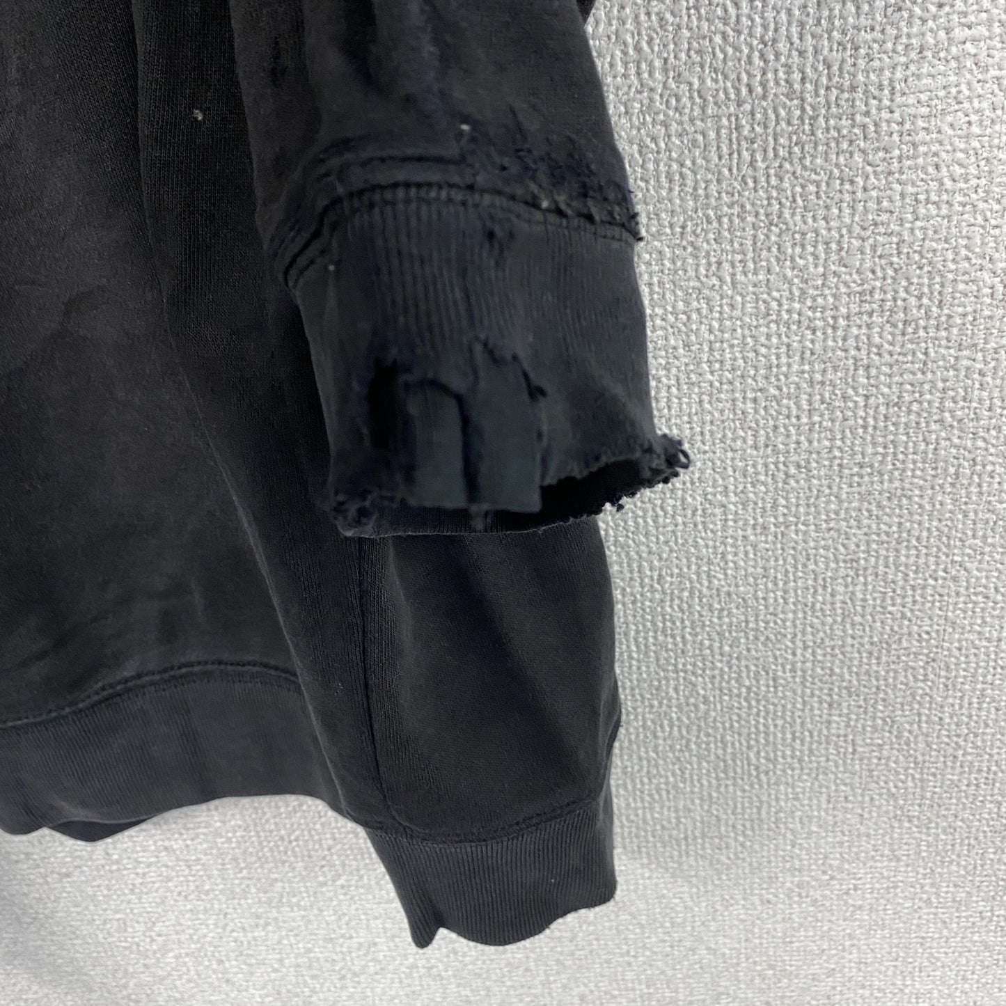 GAP　ギャップ　スウェットパーカー/フーディー　デカロゴ　フェード　黒　ブラック　Lサイズ