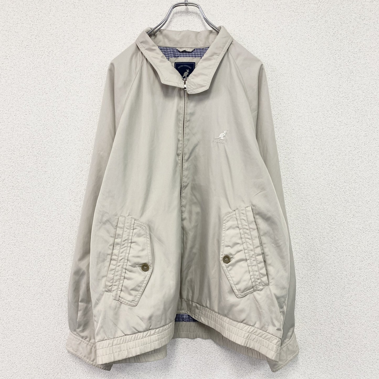 KANGOL　カンゴール　ハリントンジャケット/スイングトップ　ベージュ　3Lサイズ
