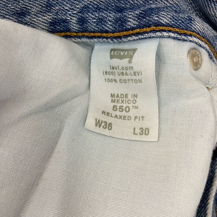 Levi’s　リーバイス　550　デニムパンツ　ジッパーフライ　インディゴ　W36