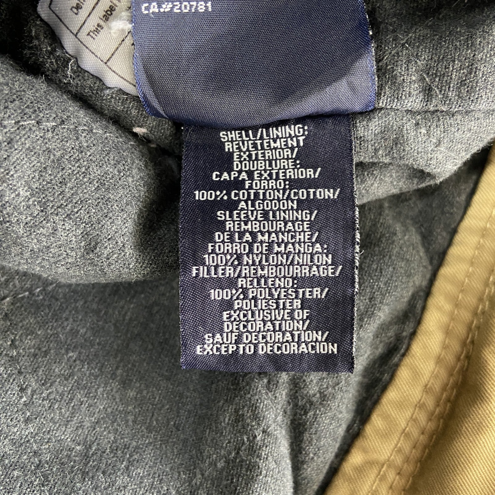 TOMMY HILFIGER　トミーヒルフィガー　ブルゾン/スイングトップ　コーデュロイ襟　キャメル　Mサイズ